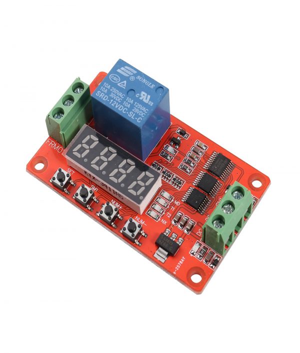DC12V 1 Channel Loop Delay Timer Switch Self-Locking Multifunction Relay Module