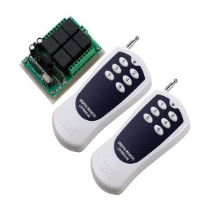 12VDC 433mhz 6 Channel Wireless Remote Control Switch Receiver with 2 Transmitter