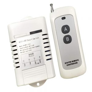 WiFi RF Single Channel Remote Control Smart Switch Receiver with Transmitter High Power 30A