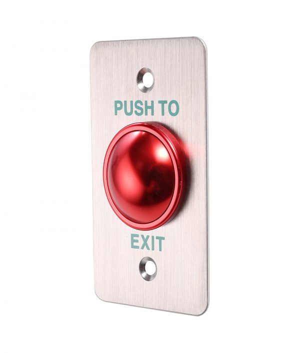 Stainless Steel Panel Door Release Switch Push to Exit Button for Access Control (Rectangle)