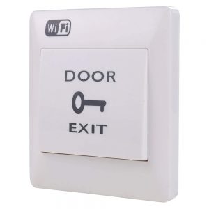 2.4Ghz WiFi Push to Exit Button NO/NC Output App Controlled for Door Access Control