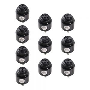 DC12V Active Piezo Buzzer 80dB Mini Alarm Sounder Continuous Beep (Pack of 10)