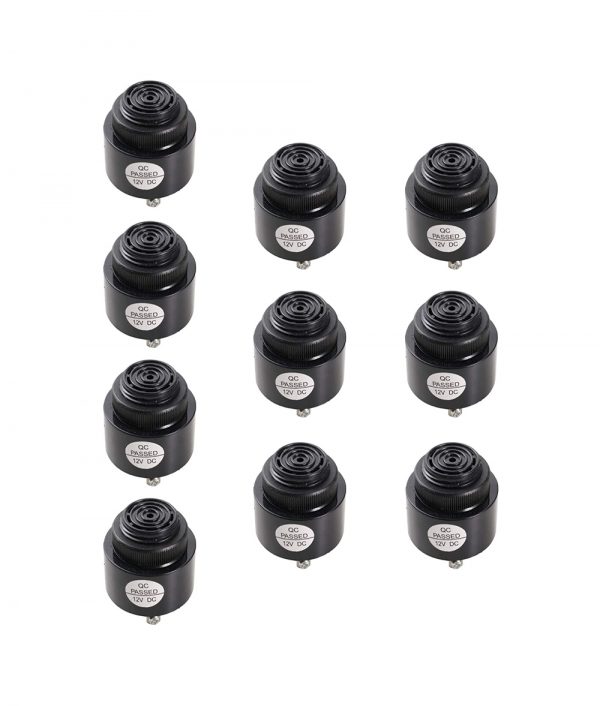 DC12V Active Piezo Buzzer 80dB Mini Alarm Sounder Continuous Beep (Pack of 10)