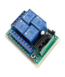 Wireless 433Mhz 4 Channel RF Remote Control Switch Receiver with Two Transmitters 1 UT ZY29 4DC 4