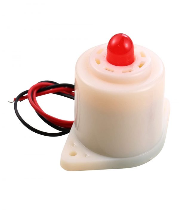 Electrionic Red LED Flashing Alarm Buzzer DC12V 105db