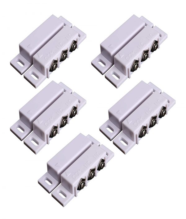 NC NO Normally Open Closed Magnetic Door Contact Sensor for Door Window Alarm - DC5V DC12V DC24V Light - 5Sets