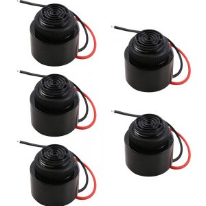 Electrical Active Piezo Buzzer DC12V 80dB Mini Alarm Continous Beep (Pack of 5)