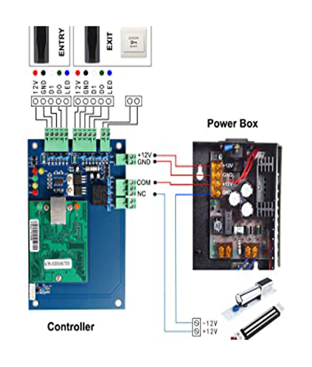 12VDC Wiegand 26-Bit EM Door Access Control RFID 125KHz ID Card Proximity Reader 