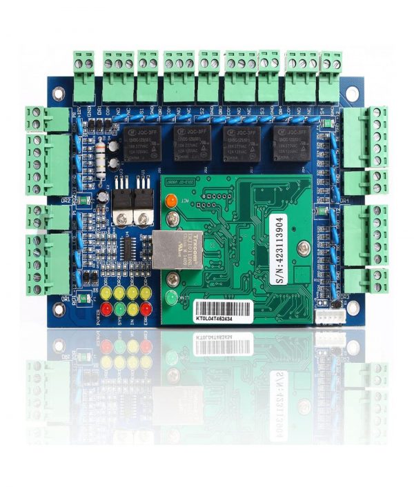 Professional Wiegand 26-40 Bit TCP IP Network Access Control Board with Software For 4 Door 4 Reader