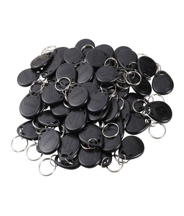 125KHz RFID EM-ID Card Tag Keyfob Access Control Card Read Only (Color: Black Pack of 100)