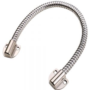 Flexible Armored Door Loop Wire Protector with Alloy Ends (16" Long, 1/2" OD)