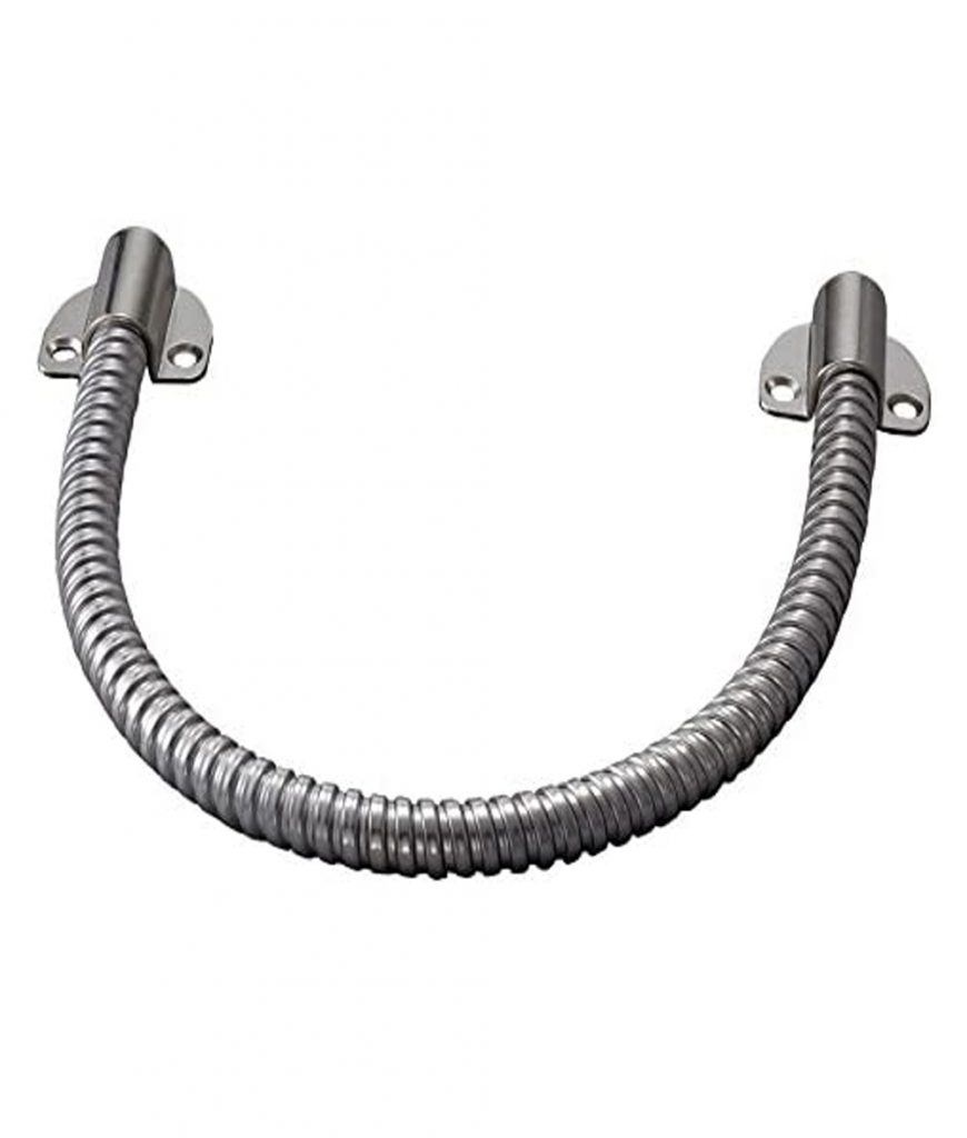 Flexible Armored Door Loop Wire Protector With Alloy Ends (16" Long, 1/