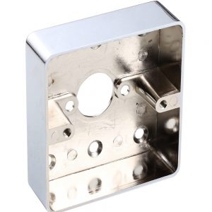 Zinc Alloy Metal Surface Wall Mounted Back Wiring Box Single Gang