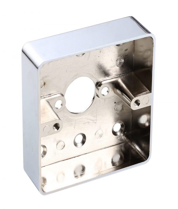 Zinc Alloy Metal Surface Wall Mounted Back Wiring Box Single Gang