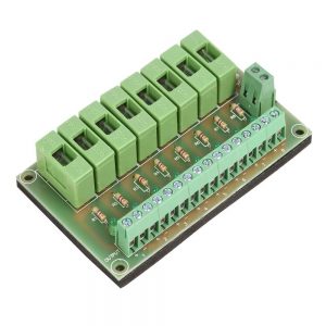 8 Way Circuit Fuse Module DC12V-24V PCB Board Prevent Lock to Be Burned in Case of Short Circuit