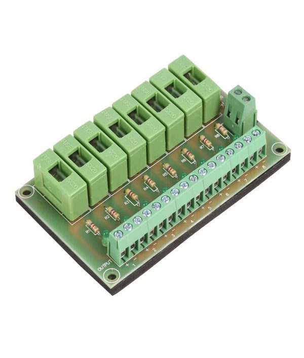 8 Way Circuit Fuse Module DC12V-24V PCB Board Prevent Lock to Be Burned in Case of Short Circuit