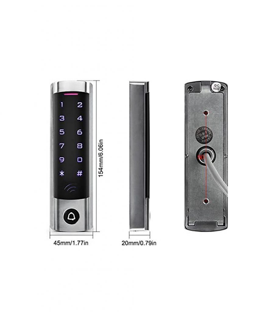 Touch Access Control Keypad With Wiegand 26bit Interface Support 2000