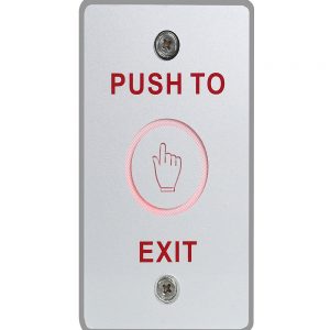 Piezoelectric Touch Exit Button Panel Security With LED Light Release Out Switch