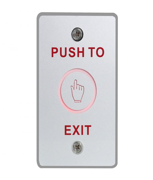Piezoelectric Touch Exit Button Panel Security With LED Light Release Out Switch